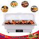 14L Anti-dry Electric Chafing Dish Stainless Steel+PC Buffet Stoves withFood Trays