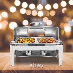 14.26QT Buffet Chafing Dish Set Stainless Steel Chafer Food Chafing Warmer Pan