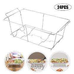 24 PACK Buffet Chafer Food Warmer Wire Frame Stand Rack Full Size Chafing Dish