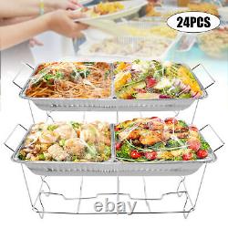 24 PACK Buffet Chafer Food Warmer Wire Frame Stand Rack Full Size Chafing Dish