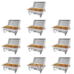 2/5/7/9/10 Pack Chafing Dish Buffet Set Food Warmer for Parties Buffets 8QT