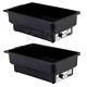 2 PACK Electric Fuel Chafer Chafing Dish Steam Full Food Water Pan Table Warmer