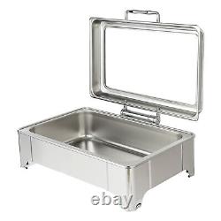 400W Electric Chafing Dish Buffet Catering Server Stainless Steel Food Warmer