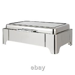 400W Electric Heating Chafing Dish Buffet Catering Stainless Steel Food Warmer