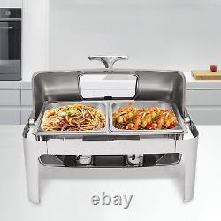 400w Chafing Dish Electric Food Warmer Buffet Server 9L Adjustable Temperature
