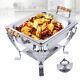 4PCS Chafing Dish Food Container Stainless Half Chafing Dish Size Buffet Caterin