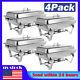 4 Catering Stainless Steel Chafer Chafing Dish Sets 8 QT Food Warmer Party Home