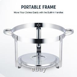 4 Pack 5.3Qt Stainless Steel Chafer Chafing Dish Sets Bain Marie Food Warmer