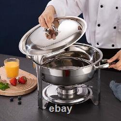 4 Pack Chafing Dish 5 QT Food Warmer Stainless Steel Buffet Set