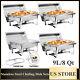 4x Catering Stainless Steel Chafer Chafing Dish Sets 9.5QT Food Warmer Full Size