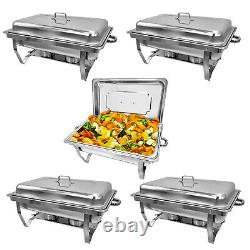 5 Pack Chafing Dish Buffet Set Food Warmer for Parties Buffets for Party 8QT