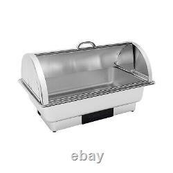 600W 9L Electric Chafing Dish Buffet Catering Server Stainless Steel Food Warmer