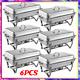 6 Pack Stainless Steel Chafer Chafing Dish Sets Catering Food Warmer NEW 9.5 QT