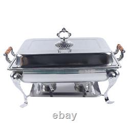 6x 8QT Food Warmer Buffet Party Catering Chafer Chafing Dish Set Stainless Steel