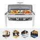 9L Catering Chafer Buffet Rectangular Chafer Food Warmer Stainless Chafing Dish