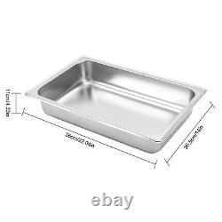 9.5qt 3 Food Pan Clamshell-type Chafing Dish Food Warmer For Commercial Catering