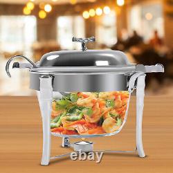 Buffet Dining Stove Stainless Steel Chafing Dish Food Warmer & Glass Pot US HOT