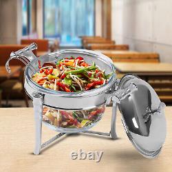 Buffet Dining Stove Stainless Steel Chafing Dish Food Warmer & Glass Pot US HOT