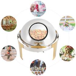 Catering Stainless Steel Chafer Chafing Dish Sets 6.3Qt Round Buffet Food Warmer