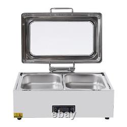 Chafing Dish Buffet Set Electric Chafer Server Food Warmer, Temperature Control