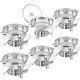 Chafing Dish Buffet Set of 6 withFood & Water Pan Frame Lid Holder for Wedding 5QT