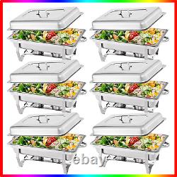 Chafing Dish Sets 1/2/4/6/8 PK Catering Chafer 8qt Bain Marie Buffet Food Warmer