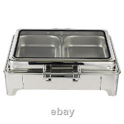 Electric Heating Chafing Dish Buffet Catering Stainless Steel Food Warmer