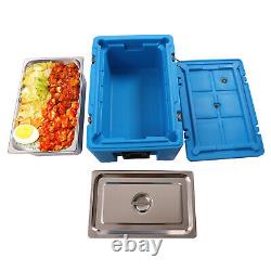 Insulated Catering Hot Cold Chafing Dish Food Pan Carrier Box Commercial 32 Qt