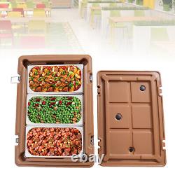 Insulated Food Pan Carrier Box Commercial Catering Chafing Dish Hot Cold 31Qt US