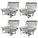 PREMIUM Chafing Dish Food Warmer Buffet Server Trays Stainless Steel Chafers 4pc