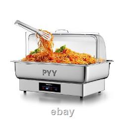 PYY Electric Chafing Dish Full Size Stainless Steel Chafer, Temperature Contro