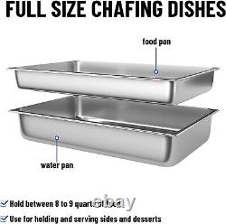 Roll Top Chafing Dish Buffet Set Professional Chaffing Server Set 9QT