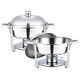 Stainless Chafing Dish 2-8 Packs 9.5/5.3Qt Bain Marie Buffet Chafer Food Warmer