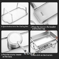 Stainless Steel Chafer Chafing Dish Rectangular Chafing Dish Food Warmer