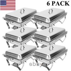 Stainless Steel Chafing Dish Buffet Set Catering Chafer with Foldable Frame 8QT