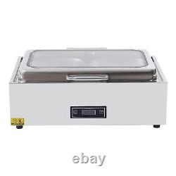 Stainless Steel Commercial Electric Chafing Dish Food Warmer 2-Pan Buffet 9 QT